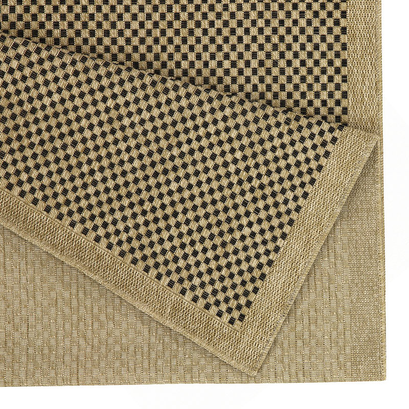 Earth Black Indoor/Outdoor Area Rug, Rectangle 7'10" x 10'3"