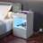 Breslyn Manufactured Wood Nightstand with Charging Station, LED Light and Shelf-992932073