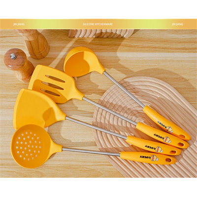 Silicone Spatula Set - 4 Stainless Steel And Non-Stick Cooktop-Safe Utensils For Cooking And Baking