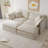 Chenille Upholstered Sectional Sofa Set Modular 2-Seater Loveseat Couch with 2 Ottomans and Pillows for Living Room Furniture-1202933251