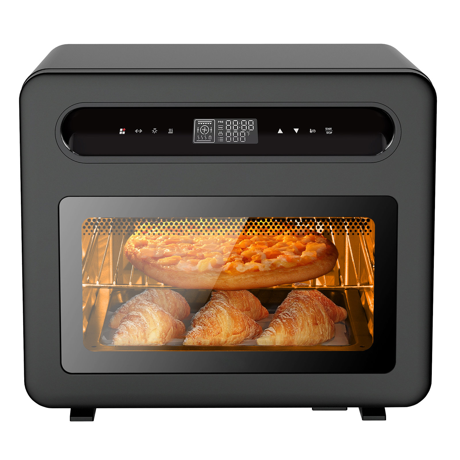Air Fryer 26 QT Toaster Oven, 24 in 1 Large Convection Air Fryer Oven with  100 Recipes, 1700W 