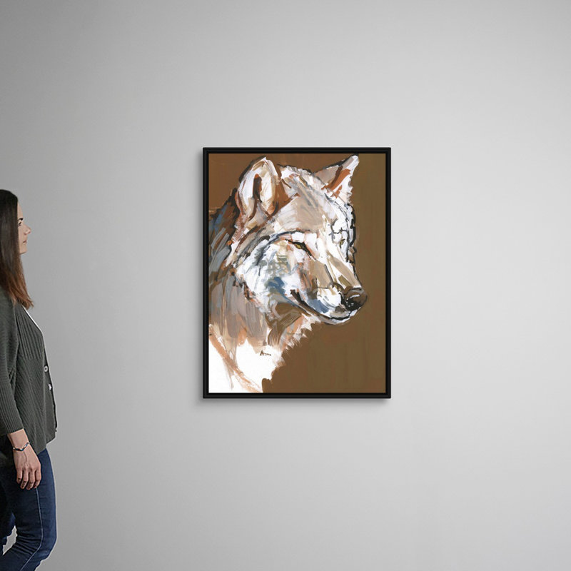 «A Subtle L'intelligence, 2018» par Mark Adlington - reproduction d'art sur toile, Cadre flottant noir