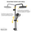 Système de douche complet avec valve brute-88625704