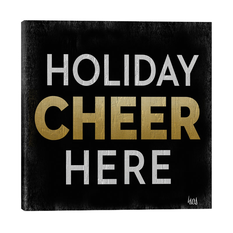 Santa Cheer II by Hartworks - Wrapped Canvas Print, 45.72 cm H x 45.72 cm W x 1.91 cm D