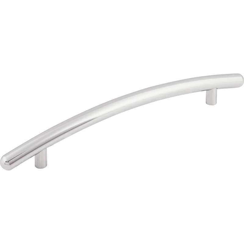 Curved Bar pull, Polished Chrome, 3 3/4" Center to Center