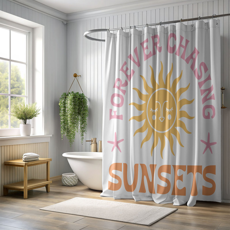 Auhert Shower Curtain, 74"H x 71"W