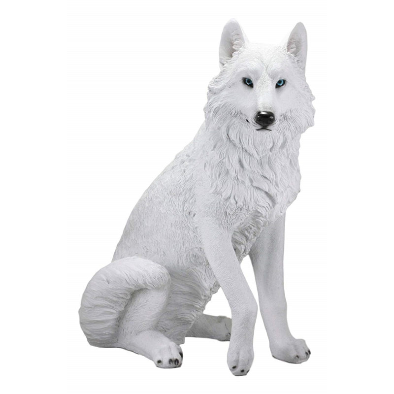 Statue loup abino ghost sauvage d’artemis Harrisonville
