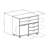 Holthaus White Finish Multi-Storage Mobile Cabinet With 3-Section , 26.18" H X 30.55" W X 15.69" D -270046166