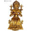 Statue de Bouddha en laiton Maitreya, grande figurine bouddhiste tibétaine de 14 po pour salle de méditation et autel domestique