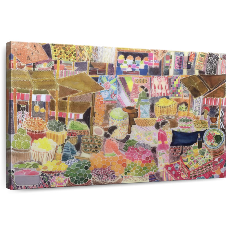 Ubud Market Bali, 32" H x 48" W