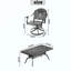5-Piece All-Weather Cast Aluminum Dining Set, Include 4 Swivel Chairs And Rectangular Table With Frame-243309709