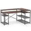 Bureau en L 59 po avec tablettes de rangement-2042271154