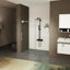 Porte de douche sans cadre l 56 "à 60" x H 76 "