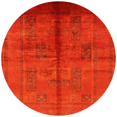 Tapis oriental orange