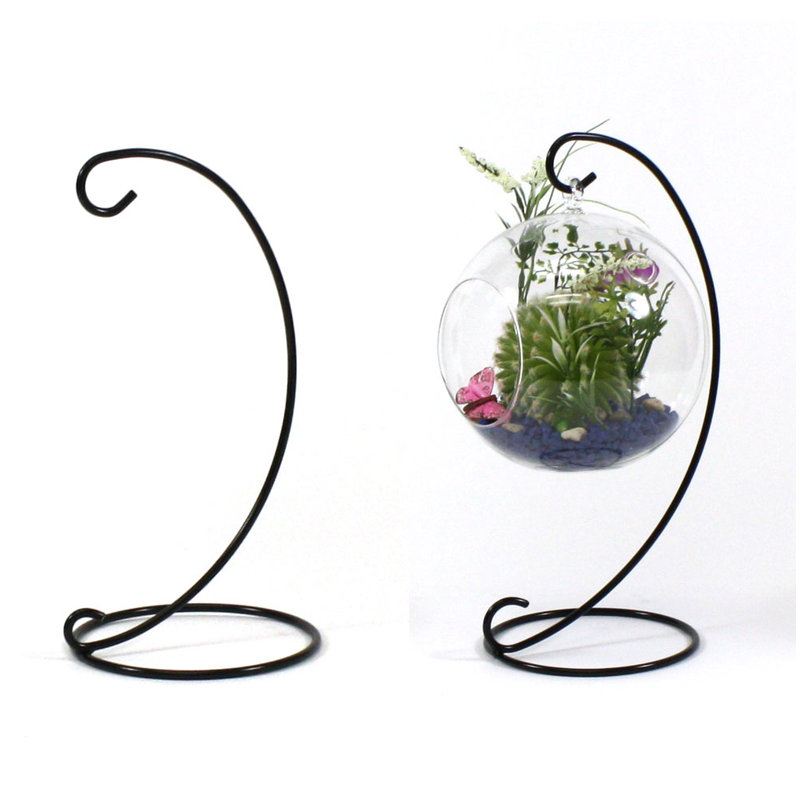 Loachapoka Metal Weather Resistant Hook Plant Stand, 14" H x 5.75" W x 5.75" D