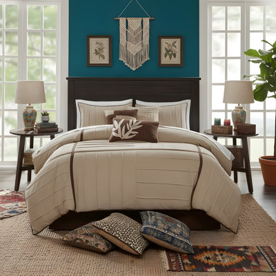 Faux Suede Comforter 7 Piece Set