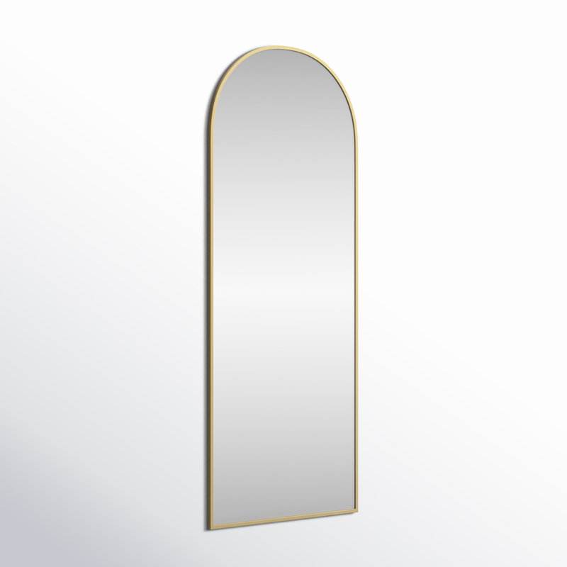 Miroir mural Sabine, Laiton, 74 po x 28 po