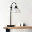 Lampe de table ajustable Garlyn en noir mat