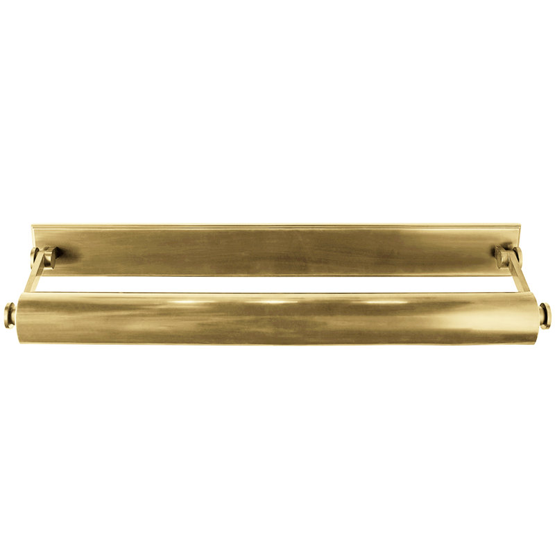 Merrick Dimmable Wall Mounted Picture Light, Aged Brass