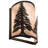 Rustic Lodge Bronze Flush Mounted Sconce