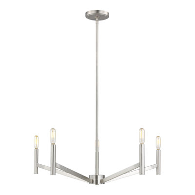 Lustre classique à 5 lumières de style bougie Lovett