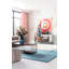 Trendy Circle Pink Photographic Art Print on Canvas