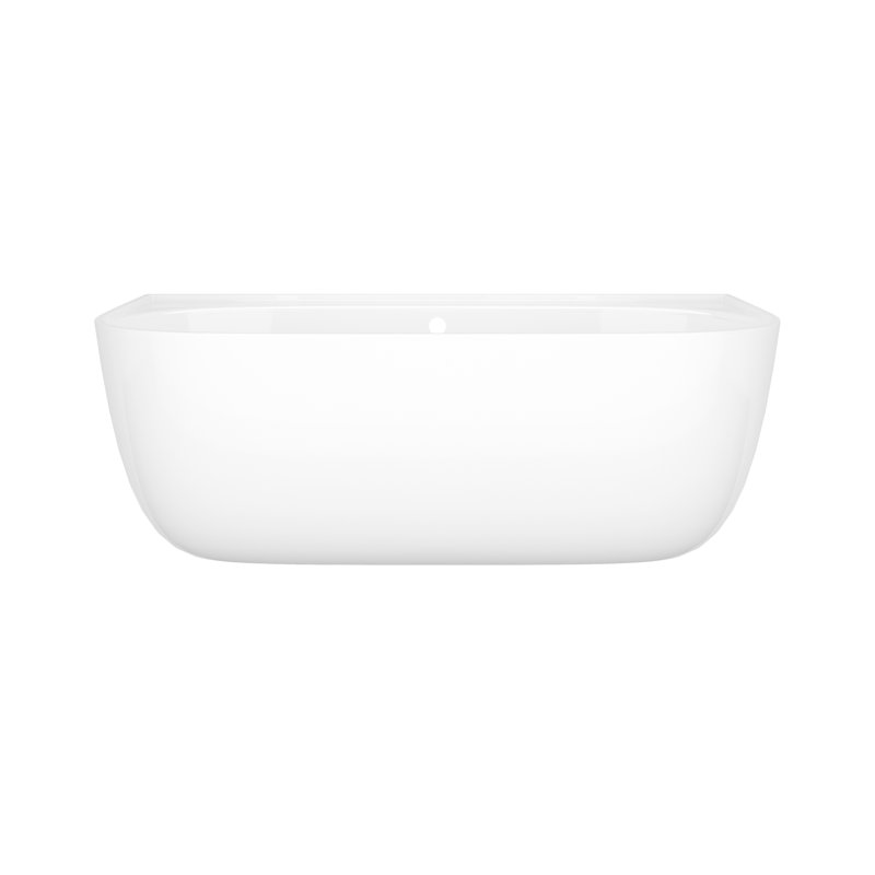 Eldon 68.88" x 33.5" Freestanding Soaking Bathtub, Standard White