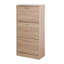 Armoire de rangement pour chaussures à 3 tiroirs, range-chaussures en bois à 3 niveaux pour le vestibule, rangement pour chaussures
