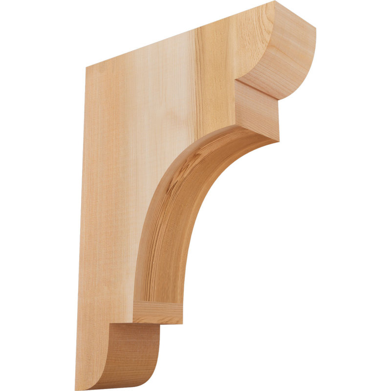 New Brighton Corbel, H 16 po x l 3,5 po x P 12 po, Cèdre rouge, Lisse