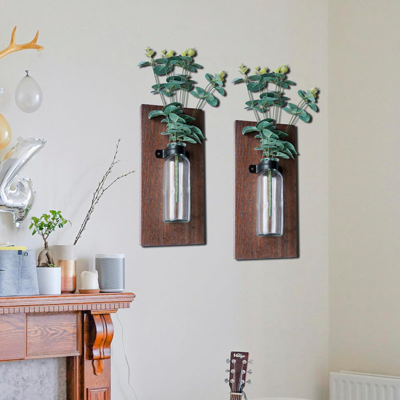 Apsana Wall Vase, Brown