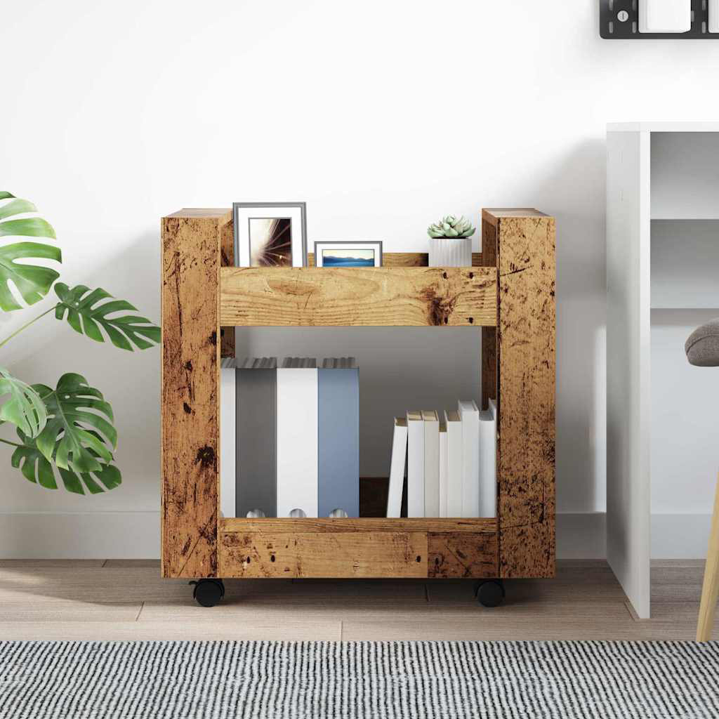 60cm H x 60cm W Book Cart with Wheels