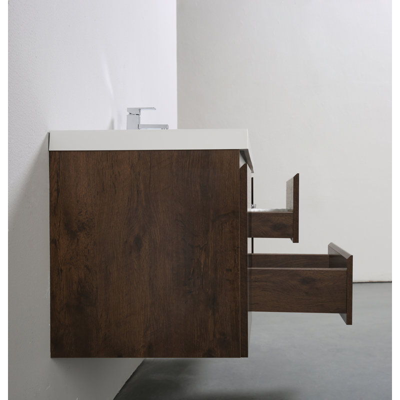 58.5'' Single Bathroom Vanity Base Only, Rosewood