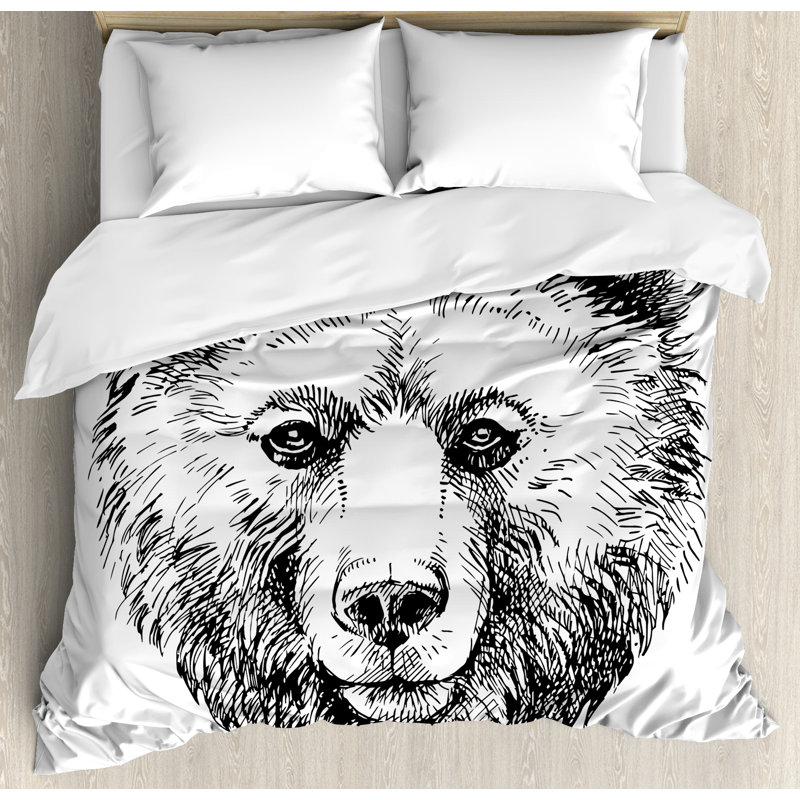 Modern & Contemporary Polyester Duvet Cover, Queen Duvet Cover + 2 Standard Shams