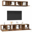 TV Cabinet Set 5 Pcs 100 X 30 X 30 Cm Engineered Wood-426073857