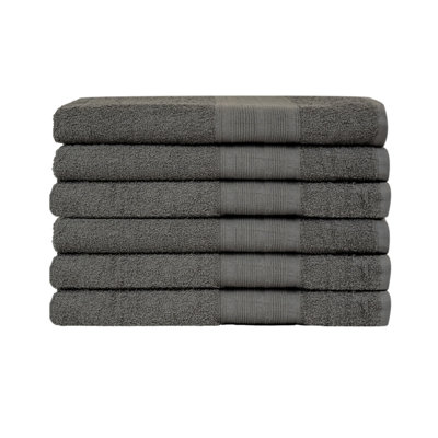 Ensemble de serviettes de bain 100% coton 6 pièces Nelcy
