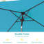 Parasol carré de 78 po Sabery-511861014