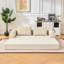 Canapé-lit convertible avec coussin cylindrique - Coussin en velours côtelé avec cadre de forme fixe pour le salon, la chambre à coucher, le salon, le studio-orange-96052645