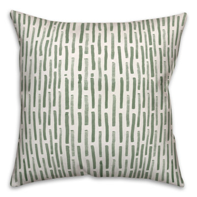 Striped Outdoor Reversible Throw Pillow