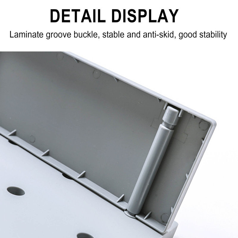 Support de cuisine mural pour salle de bain, Gris