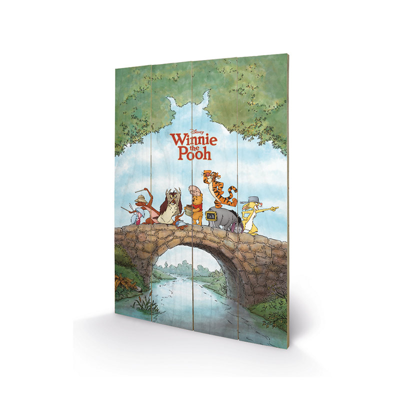 Winnie The Pooh Vintage Advertisement on Wood