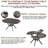42.5-58.2 Inch Extendable Round Dining Table With Storage Shelf For 4-6 People-1252142057