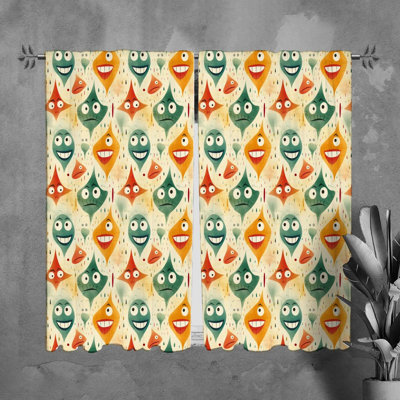 Tommey Polyester Room Darkening Curtain Pair
