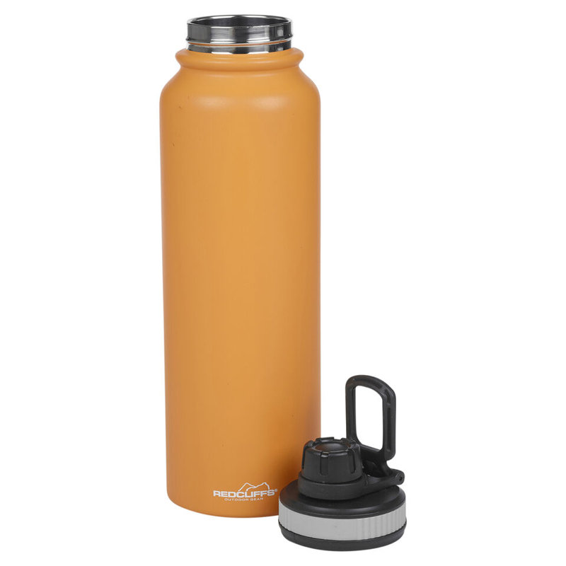 Ebern Designs Polcin 33.814ml Double Wall Insulated Stainless Steel Water Bottle, Orange