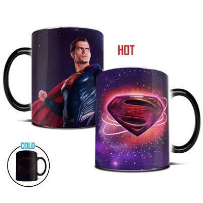Justice League Superman Logo Morphing Mugs Heat-Changing Drinkware - 11oz