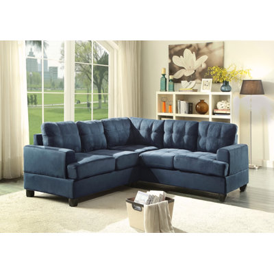 Canapé modulaire Sandridge, bleu marine