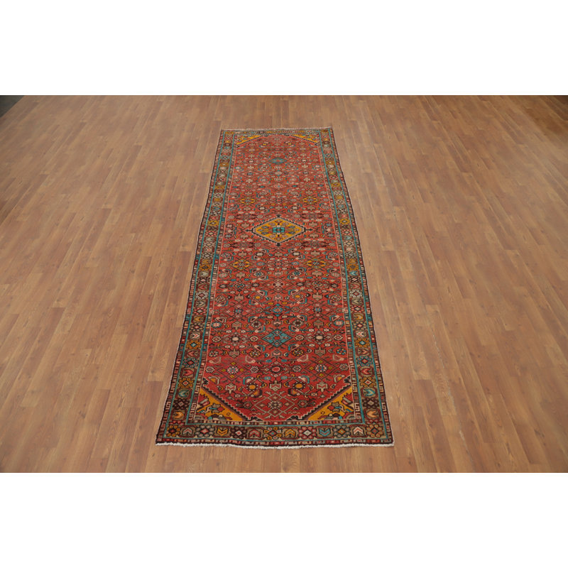 Geometric Traditional Runner Rug 4x10