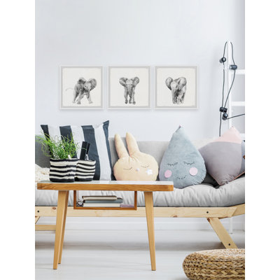Jennifer Animals 3 - Piece Framed Art