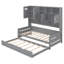 Lit de jour en bois avec lit gigogne simple, armoire et tablette tout-en-un-17593558