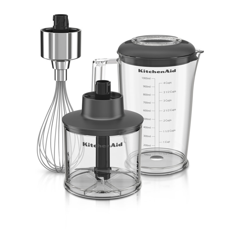 KitchenAid Go Cordless Hand Blender Accessory Pack with Whisk, Chopper & Pitcher