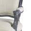 Dijon Fabric Arm Chair in Ivory